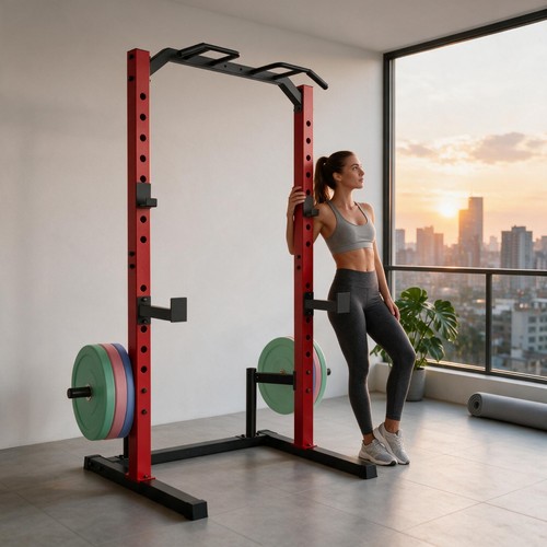 Adjustable squat rack power - adjustable,